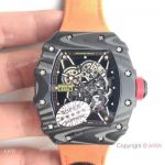 Replica Richard Mille RM 35-01 Rafael Nadal Carbon Watch Orange Leather